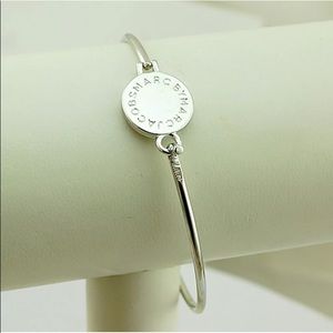 NWT Marc Jacobs Bangle Silver Logo Disc Bracelet